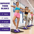 2pcs Inflatable Balance Boards - Stability & Core Strength Trainer(Blue & Purple)