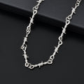 1 pc Punk Rock Style Silver Link Chain Collar Necklace Daily Music Festival Gothic Jewelry
