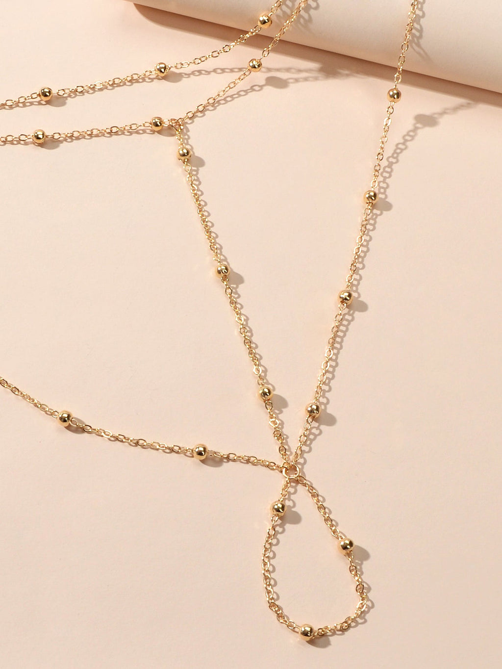 1pc Gold Chain Boho Layered Anklet with Toe Foot Jewellery Barefoot Sandal Ankle