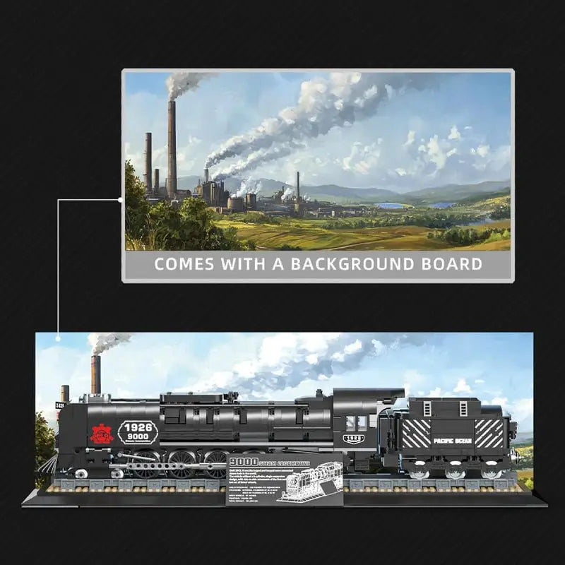 9000-Class Steam Locomotive 1545Pcs