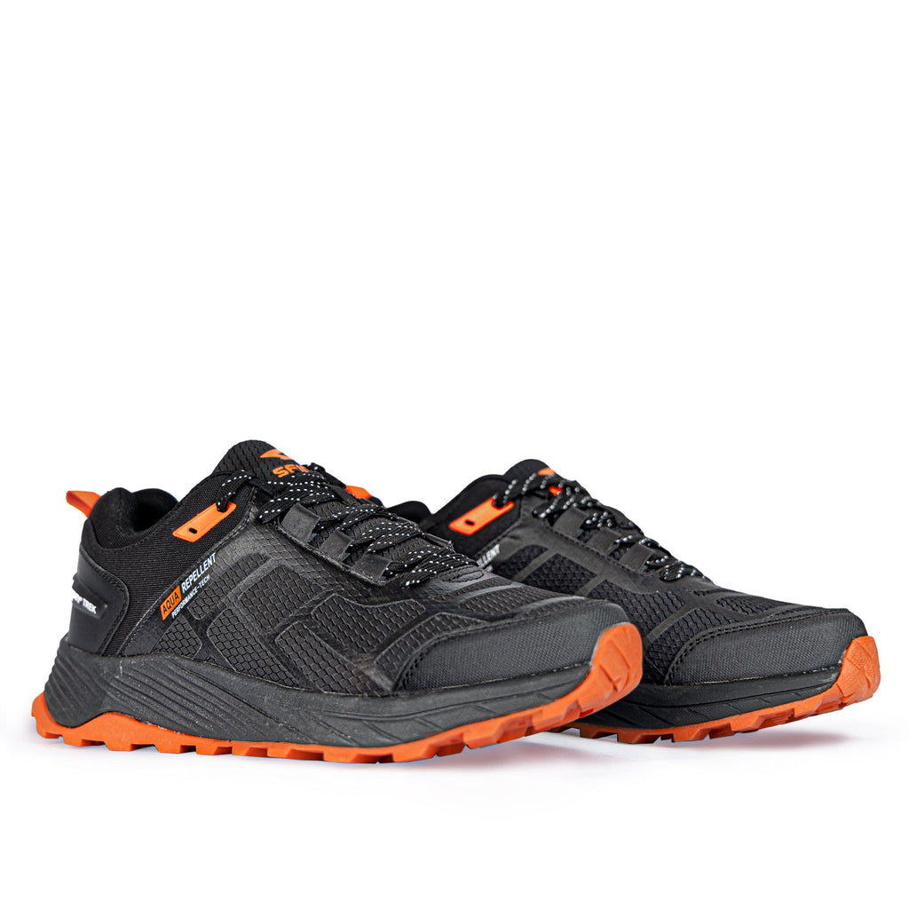 Alpine Mens Trail Shoe - Black/Orange