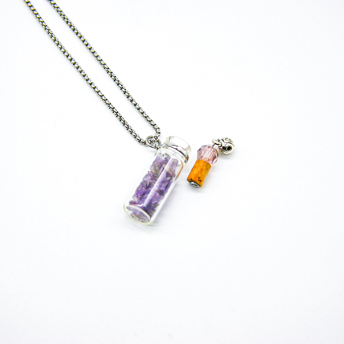 Amethyst Diffuser Necklace | Aroma Jewelry | Energy & Healing | Diffusing on the go